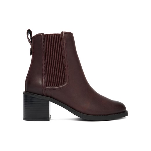 Botki Clarks Chamberly Top 26182864 Bordowy ze sklepu eobuwie.pl w kategorii Botki - zdjęcie 186814110