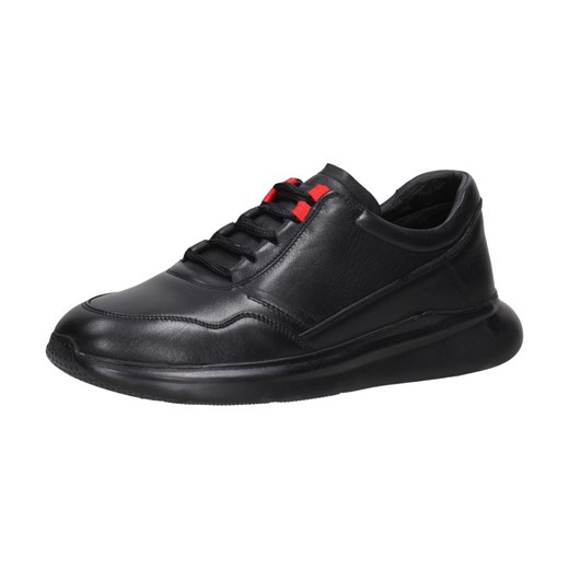 Czarne skórzane sneakersy, półbuty męskie T.Sokolski 473 ze sklepu suzana.pl w kategorii Półbuty męskie - zdjęcie 186814800