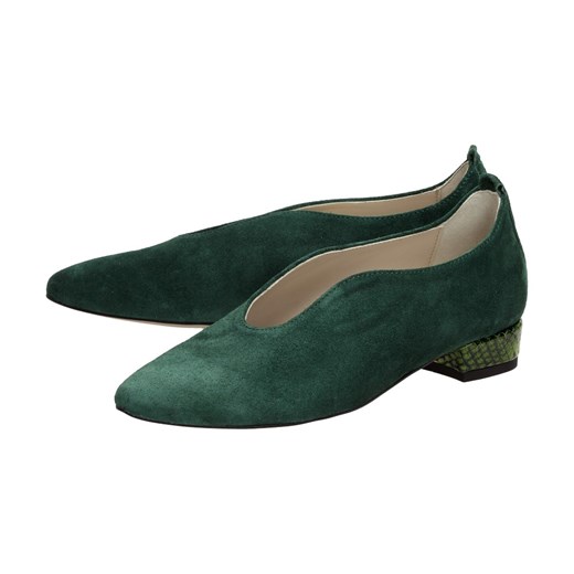 Zielone Polskie półbuty damskie Suzana 4060 Z ze sklepu suzana.pl w kategorii Półbuty damskie - zdjęcie 186815060