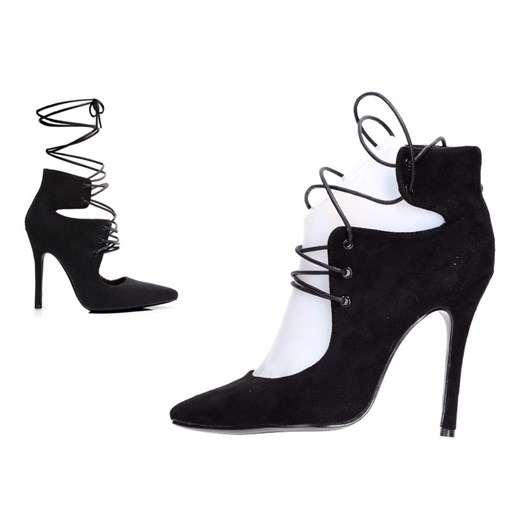 Czarne botki damskie Vices na szpilce 11036-1a ze sklepu suzana.pl w kategorii Czółenka - zdjęcie 186815124