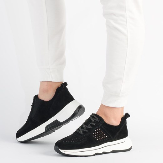 Czarne półbuty damskie Filippo Dp3171/21 ze sklepu suzana.pl w kategorii Buty sportowe damskie - zdjęcie 186815271