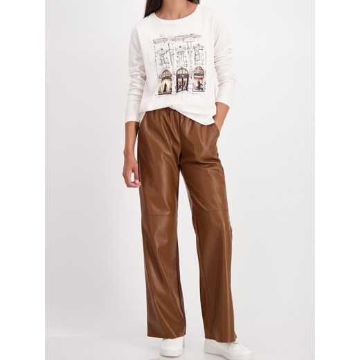 Monari Damska koszulka z długim rękawem - Ciao Bella Kobiety Dżersej beżowy Monari 42 vangraaf