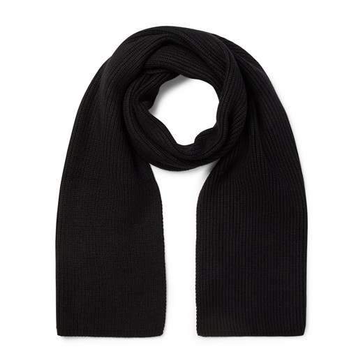 Msch Copenhagen Damski szalik z dzianiny - MSCHGaline Rachelle Kobiety Sztuczne włókno czarny jednolity ze sklepu vangraaf w kategorii Szaliki i chusty damskie - zdjęcie 186815522