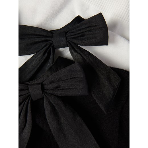 Reserved - Sweter z ozdobną kokardą - kremowy Reserved M Reserved