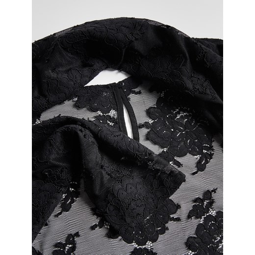 Reserved - Bluzka z haftem - czarny Reserved XL Reserved