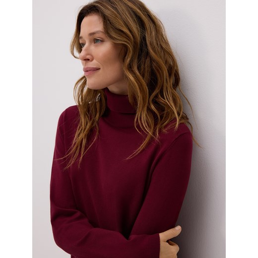 Reserved - Golf z wiskozą - bordowy ze sklepu Reserved w kategorii Swetry damskie - zdjęcie 186816271