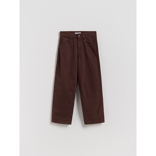 Reserved - Jeansy relaxed fit - brązowy ze sklepu Reserved w kategorii Spodnie chłopięce - zdjęcie 186816633