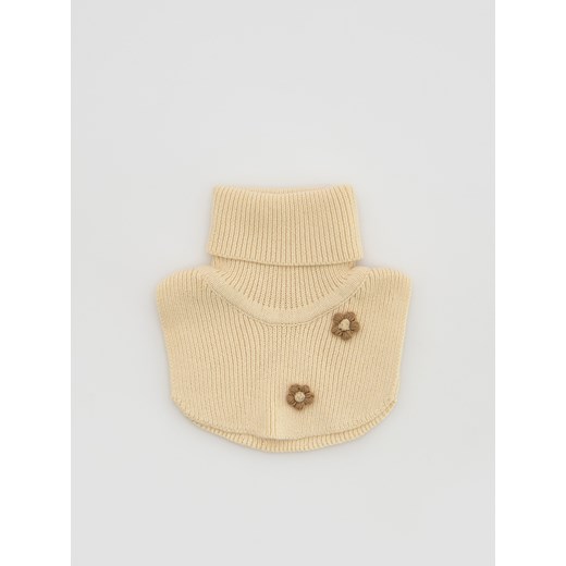 Reserved - Dzianinowy komin z golfem - beżowy ze sklepu Reserved w kategorii Szaliki dziecięce - zdjęcie 186816663