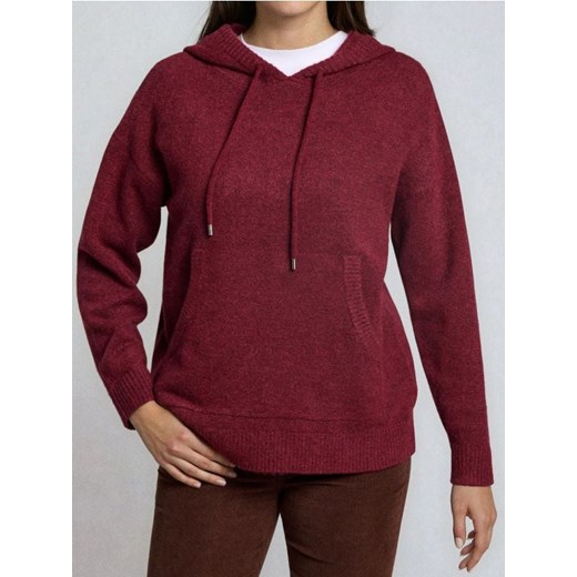 Sinsay - Sweter z kapturem - bordowy ze sklepu Sinsay w kategorii Swetry damskie - zdjęcie 186817842