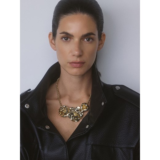 Reserved - Naszyjnik z zawieszką - złoty ze sklepu Reserved w kategorii Naszyjniki - zdjęcie 186818891