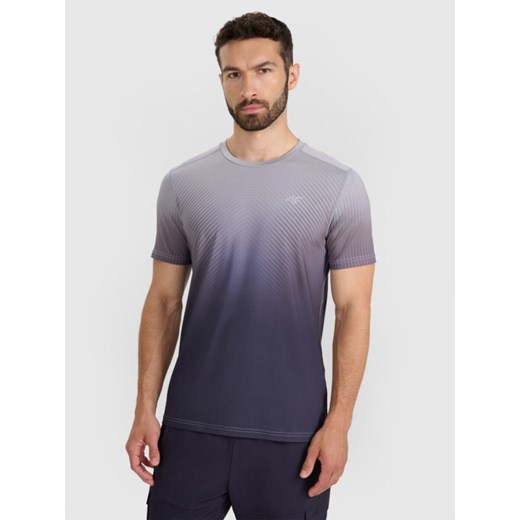 Męska koszulka treningowa 4F 4FRAW25TFTSM2081 - czarna ze sklepu Sportstylestory.com w kategorii T-shirty męskie - zdjęcie 186819452