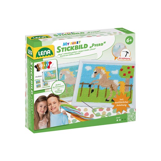 LENA Zestaw kreatywny &quot;Stickbild - Pferd&quot; - 6+ Lena onesize promocja Limango Polska