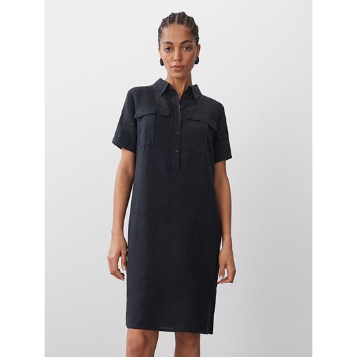 Someday Lniana sukienka w kolorze czarnym ze sklepu Limango Polska w kategorii Sukienki - zdjęcie 186820653