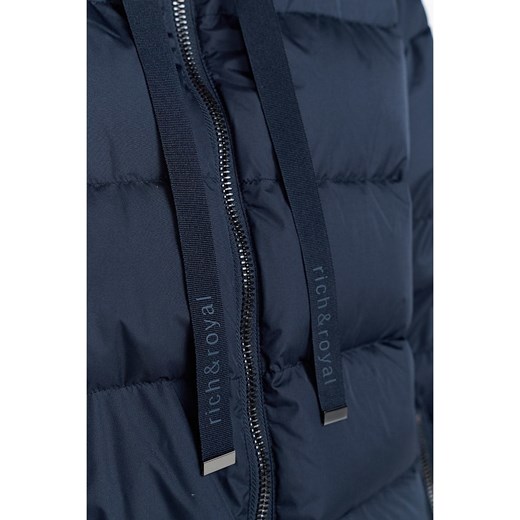 Rich &amp; Royal Kurtka pikowana w kolorze granatowym Rich & Royal 42 Limango Polska wyprzedaż