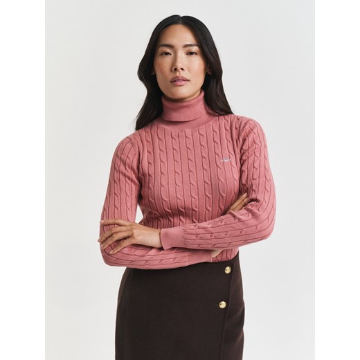 Gant Sweter damski Kobiety Bawełna brudny róż jednolity - id: 691335-0003-09900 - marki Gant - 186821184 Gant Sweter damski Kobiety Bawełna brudny róż jednolity ze sklepu vangraaf w kategorii Swetry damskie - zdjęcie 186821184