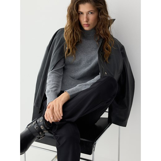 Reserved - Sweter z wełny merino - szary ze sklepu Reserved w kategorii Swetry damskie - zdjęcie 186821502