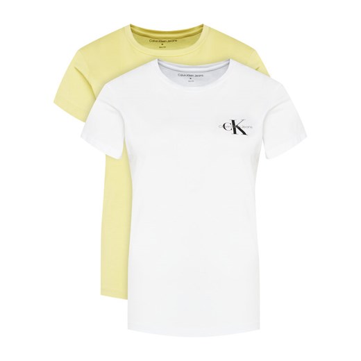 Calvin Klein Jeans Komplet t-shirtów J20J219734 Kolorowy Slim Fit ze sklepu MODIVO w kategorii Bluzki damskie - zdjęcie 186821912