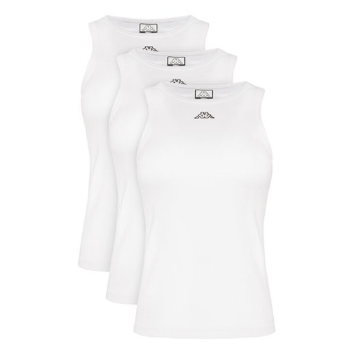 Kappa Komplet topów Logo Myrta 38277KW Biały Regular Fit ze sklepu MODIVO w kategorii Bluzki damskie - zdjęcie 186822040