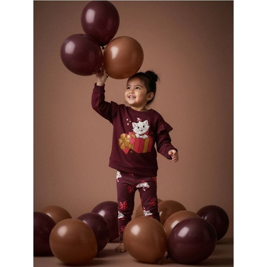 Sinsay - Bawełniana bluza z nadrukiem The Aristocats - bordowy - id: 577GK-53X - marki Sinsay - 186825742 Sinsay - Bawełniana bluza z nadrukiem The Aristocats - bordowy ze sklepu Sinsay w kategorii Bluzy dziewczęce - zdjęcie 186825742