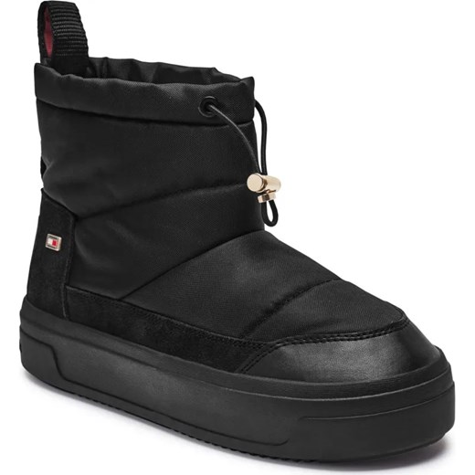 Tommy Hilfiger Śniegowce Flag Nylon Mini Snowboot | z dodatkiem skóry ze sklepu Gomez Fashion Store w kategorii Śniegowce damskie - zdjęcie 186826050