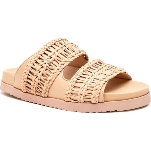 Patrizia Pepe Skórzane klapki ze sklepu Gomez Fashion Store w kategorii Klapki damskie - zdjęcie 186826114