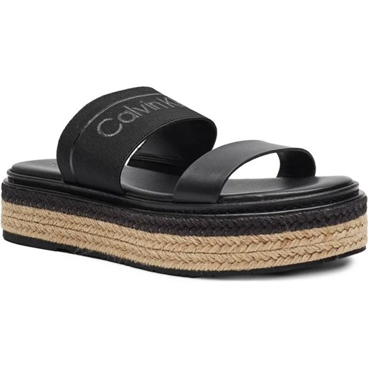 Calvin Klein Skórzane klapki ze sklepu Gomez Fashion Store w kategorii Klapki damskie - zdjęcie 186826121