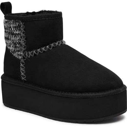 EMU Australia Śniegowce Stinger Knit Flatform | zamsz ze sklepu Gomez Fashion Store w kategorii Śniegowce damskie - zdjęcie 186826294