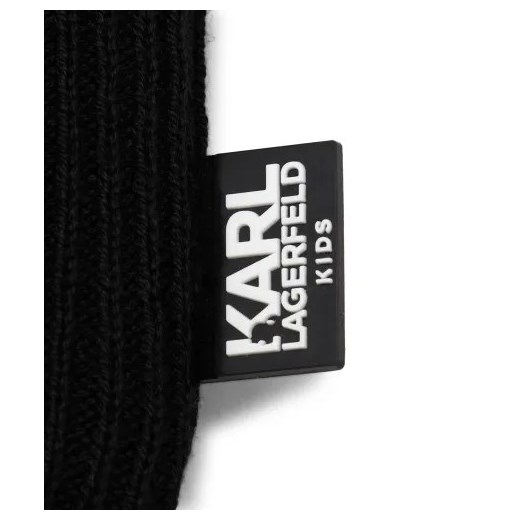 Karl Lagerfeld Kids Czapka | z dodatkiem wełny L promocyjna cena Gomez Fashion Store