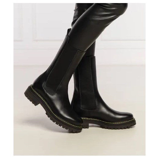 Pinko Skórzane sztyblety Pinko 36 okazja Gomez Fashion Store