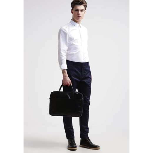 Esprit Collection SLIM FIT Koszula white zalando czarny bez wzorów/nadruków