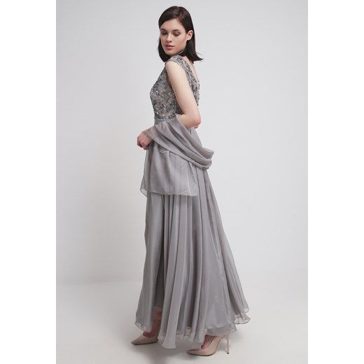 Luxuar Fashion Suknia balowa stein zalando szary bez wzorów/nadruków