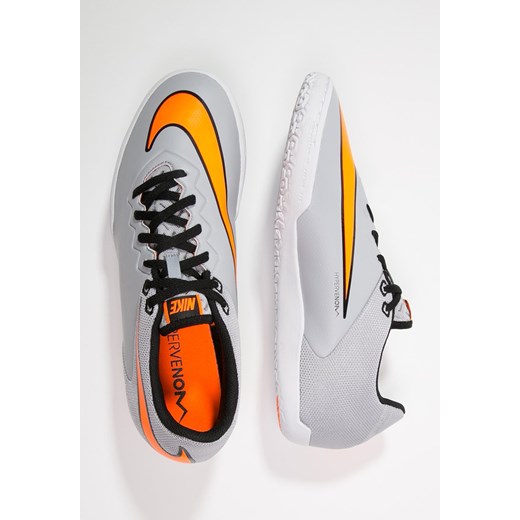 Nike Performance HYPERVENOM PRO IC Halówki wolf grey/total orange/white/black zalando szary skóra ekologiczna