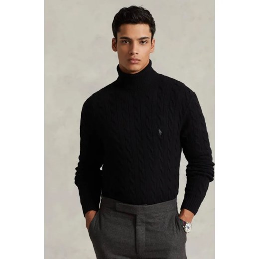 POLO RALPH LAUREN Wełniany golf | Slim Fit | z dodatkiem kaszmiru ze sklepu Gomez Fashion Store w kategorii Swetry męskie - zdjęcie 187041271