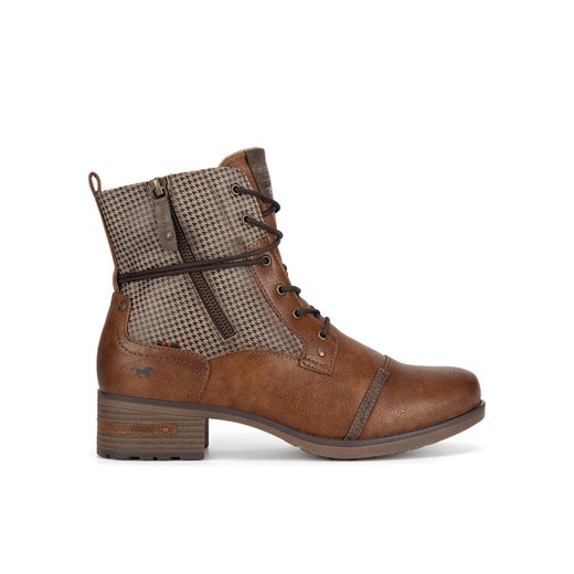 Trzewiki Mustang 1229-510 Brązowy ze sklepu eobuwie.pl w kategorii Botki - zdjęcie 187041331