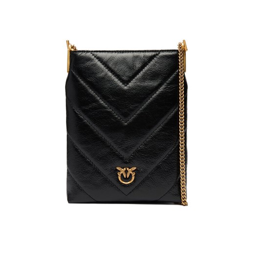 Torebka PINKO Flat Satchel AI 25-26 PCPL 105352 A2W2 Czarny ze sklepu eobuwie.pl w kategorii Kopertówki - zdjęcie 187041333