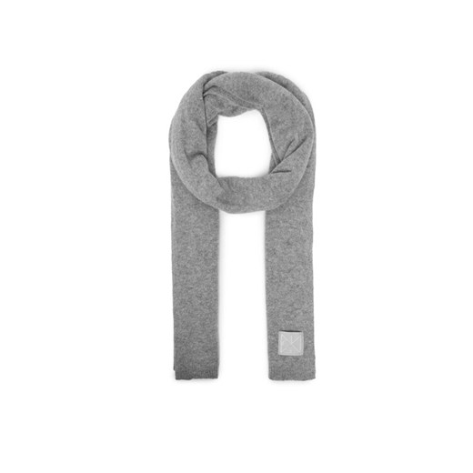 Szalik Calvin Klein Emblem LV04D8014G Szary ze sklepu eobuwie.pl w kategorii Szaliki i chusty damskie - zdjęcie 187041362