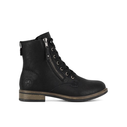 Trzewiki Rieker 72221-00 Czarny ze sklepu eobuwie.pl w kategorii Botki - zdjęcie 187041402