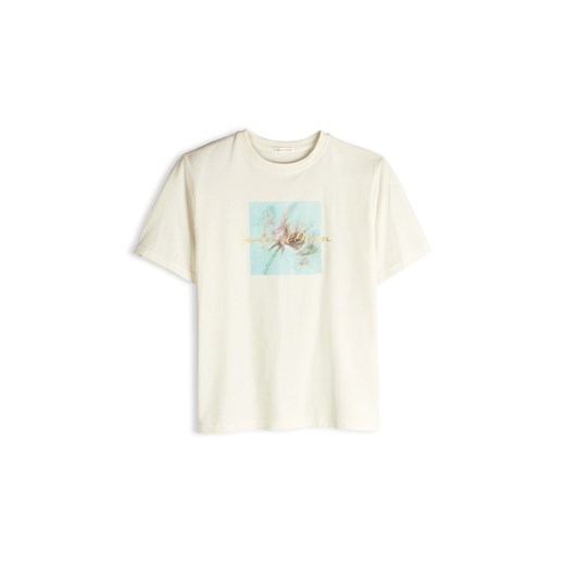 GATE Bawełniany T-shirt z mieszanym nadrukiem 36 ze sklepu gateshop w kategorii Bluzki damskie - zdjęcie 187042374