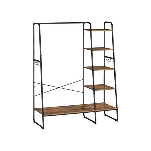 Songmics Garderoba stojąca w kolorze brązowo-czarnym - 120 x 160 x 45 cm - id: 15949251 - marki Songmics - 187042982 Songmics Garderoba stojąca w kolorze brązowo-czarnym - 120 x 160 x 45 cm ze sklepu Limango Polska w kategorii Szafy - zdjęcie 187042982