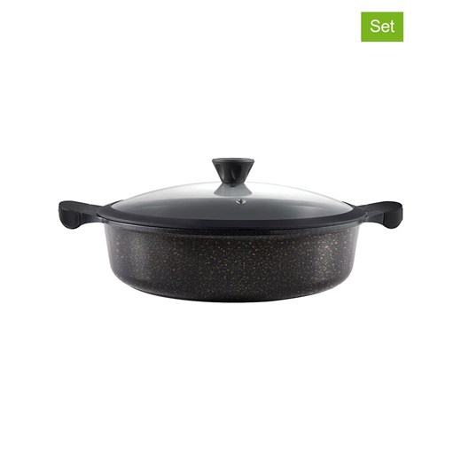 Laguiole 2-częściowy zestaw &apos;&apos;Cappuccino&apos;&apos; w kolorze ciemnoszarym - Ø 32 cm ze sklepu Limango Polska w kategorii Garnki - zdjęcie 187043113