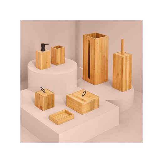 WellHome Dozownik mydła w kolorze jasnobrązowym - 8,6 x 17,5 x 6,5 cm Wellhome onesize okazja Limango Polska