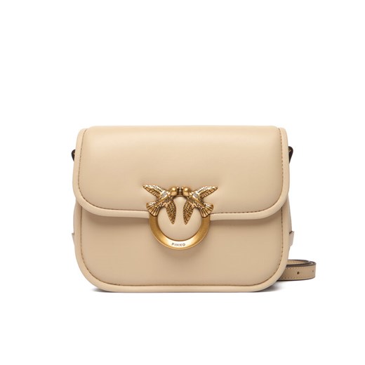 Torebka PINKO Love Box Bag Fl Mini PE 25 PLTT 104297 A26L Beżowy ze sklepu eobuwie.pl w kategorii Listonoszki - zdjęcie 187044422