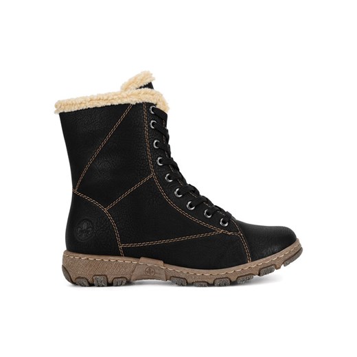 Trzewiki Rieker Z0102-00 Czarny ze sklepu eobuwie.pl w kategorii Botki - zdjęcie 187044431