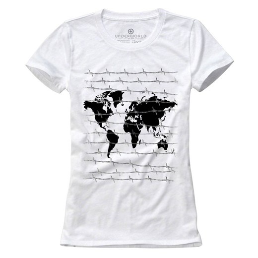 T-shirt damski UNDERWORLD World biały ze sklepu morillo w kategorii Bluzki damskie - zdjęcie 187045033