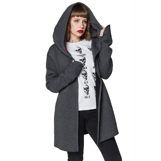 Bluza asymetryczna Assassin UNDERWORLD grafitowa ze sklepu morillo w kategorii Bluzy damskie - zdjęcie 187045082