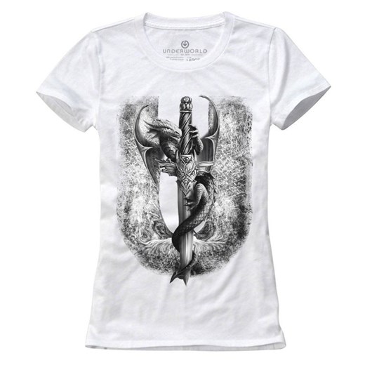 T-shirt damski UNDERWORLD Dragon biały ze sklepu morillo w kategorii Bluzki damskie - zdjęcie 187046084