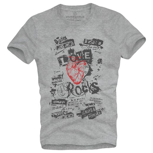 T-shirt męski UNDERWORLD Rocks ze sklepu morillo w kategorii T-shirty męskie - zdjęcie 187046561
