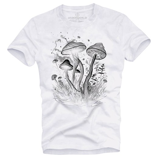 T-shirt męski UNDERWORLD Mushrooms ze sklepu morillo w kategorii T-shirty męskie - zdjęcie 187046983