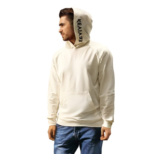 Bluza nierozpinana Reviver F5611 kremowy ze sklepu kontri.pl w kategorii Bluzy męskie - zdjęcie 187047922