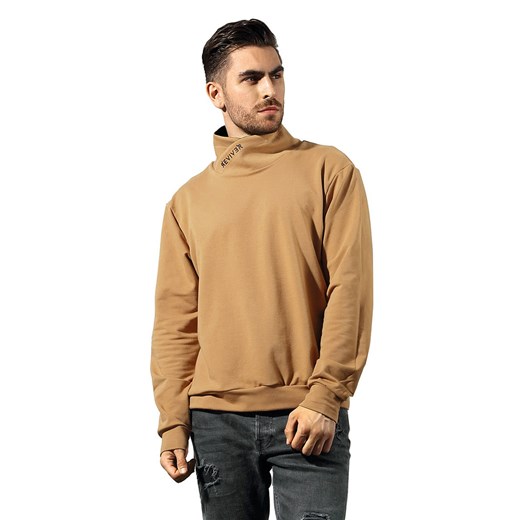 Bluza nierozpinana Reviver F5608 brązowy ze sklepu kontri.pl w kategorii Bluzy męskie - zdjęcie 187047941